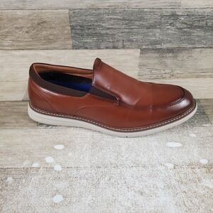 Nunn‎ Bush Chase Mens Oxford Shoes Sz 11 W Brown Slip on Moccasin Toe